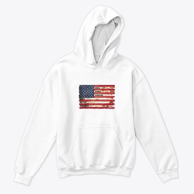 Duty Honor Country Flag - Kids Classic Pullover Hoodie - Kids Classic Pullover Hoodie - Kids Classic Pullover Hoodie - Kids Classic Pullover Hoodie
