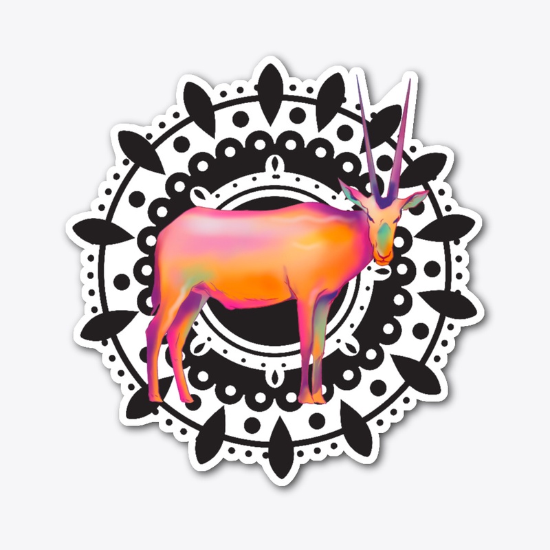 Orex Arabian Deer Spirit Animal Mandala