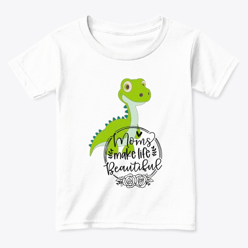 dinosaur design with mom tag.