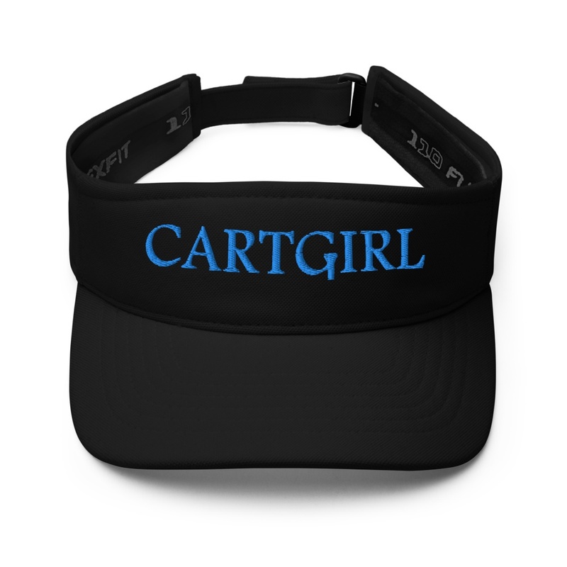 Cart Girl Visor Blue Logo