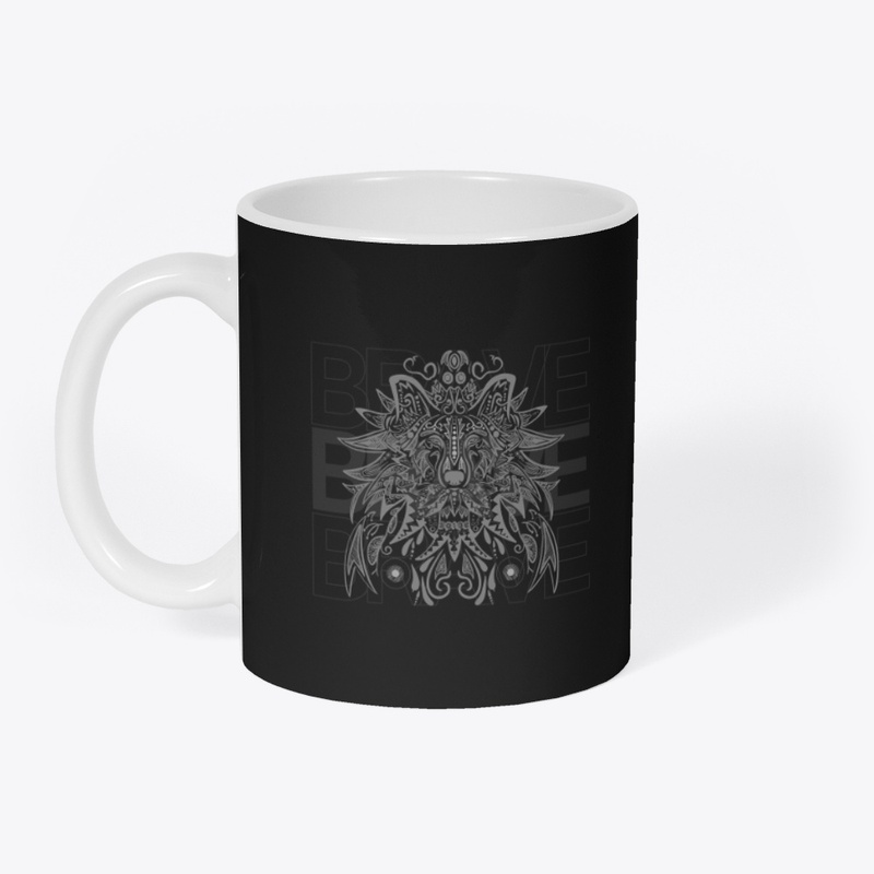 Black grey simple brave T-Shirt