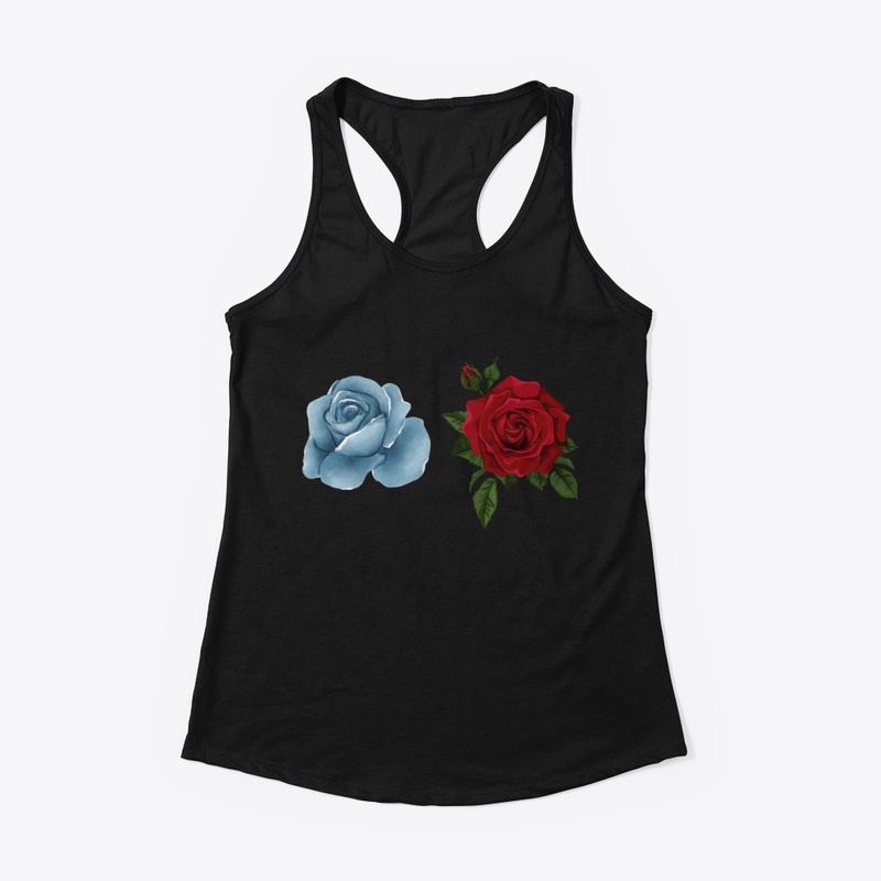 Blue and Red Rose