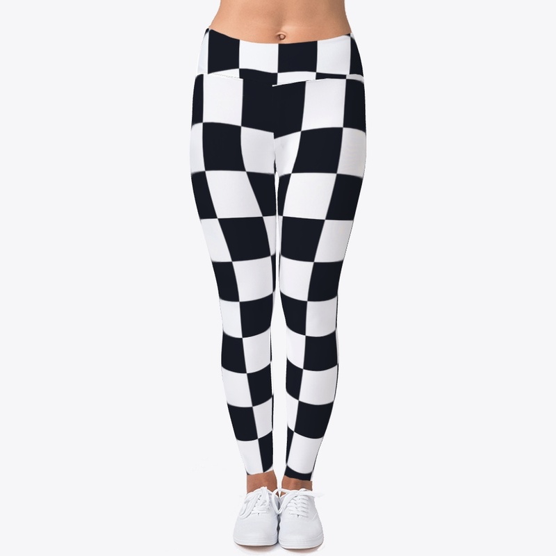 Black White Checker Board Check Pattern