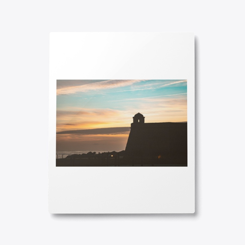 Sunset over the fort