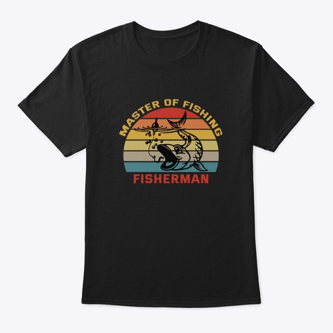 Fishing Nf7fe Black T-Shirt Front