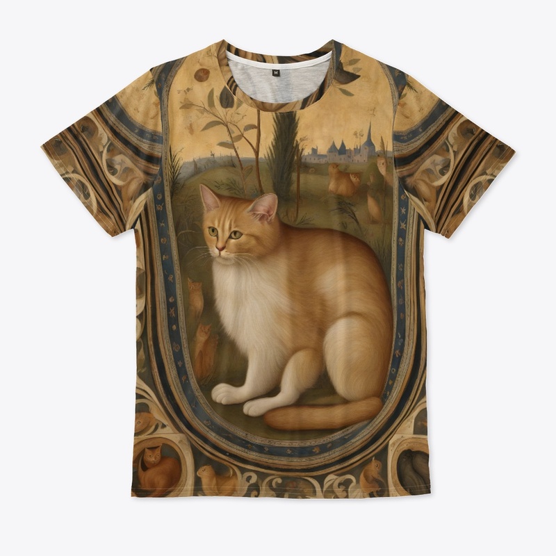 Medieval Cat Print 2