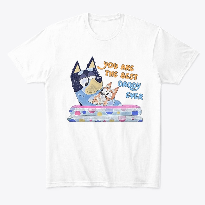 Cute Bluey Daddy And  Fathers Day
