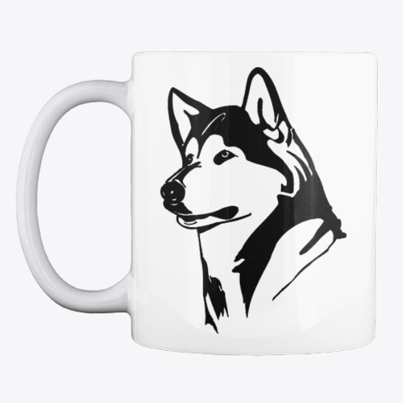 Husky dog lovers mascot