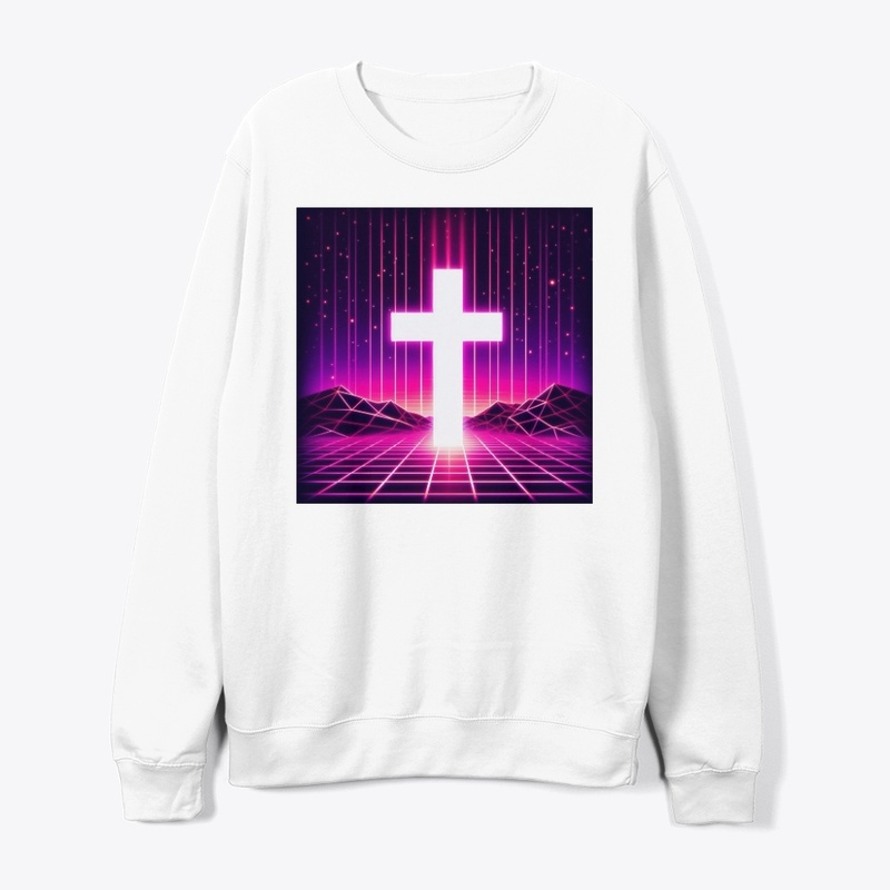 Jesus Saves - Vaporwave Cross Tee