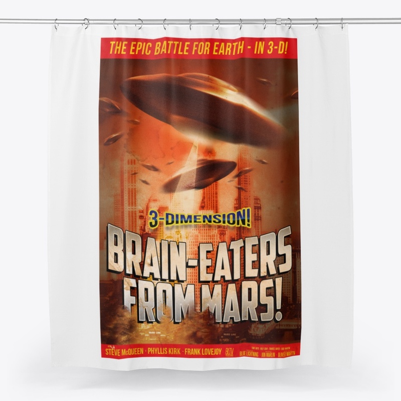 Brain-Eaters from Mars Retro Poster I