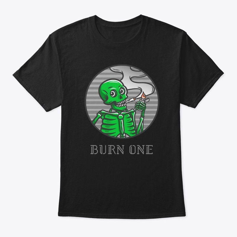 Burn One-Classic Skeleton Weed Tee