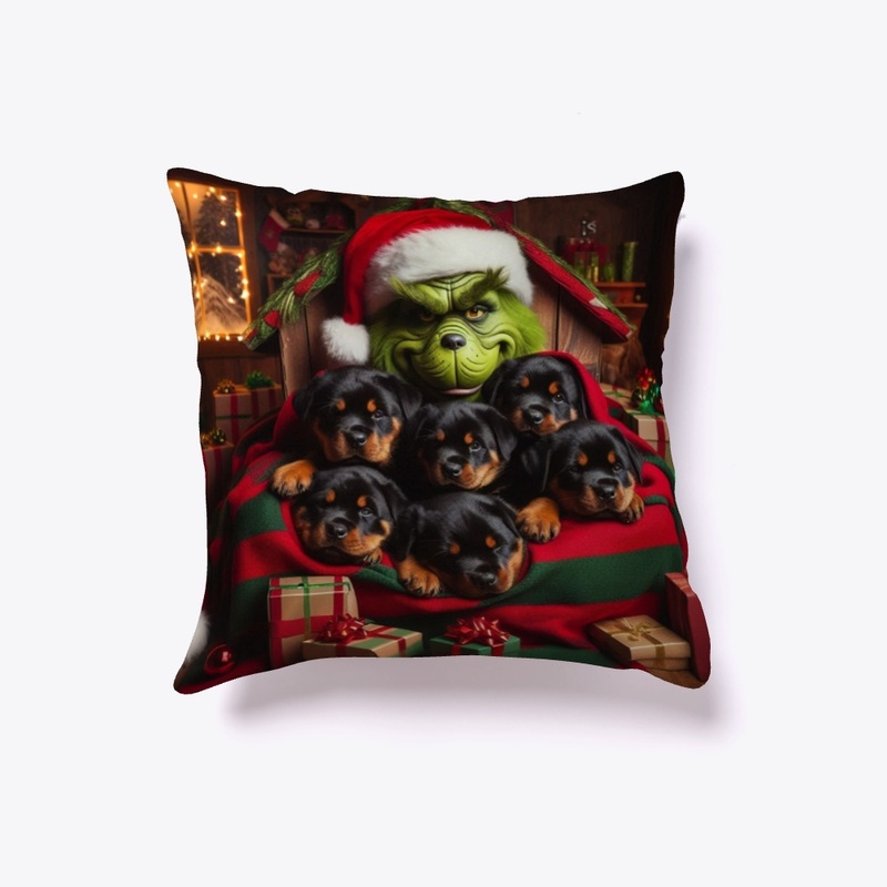 Rottweiler Puppies on Christmas Eve