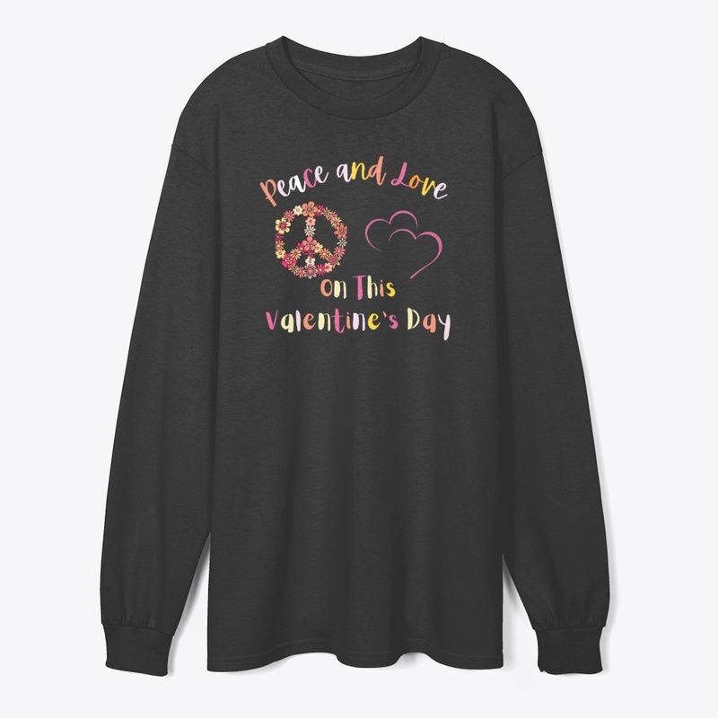 Peace and Love Valentine Family t-shirt