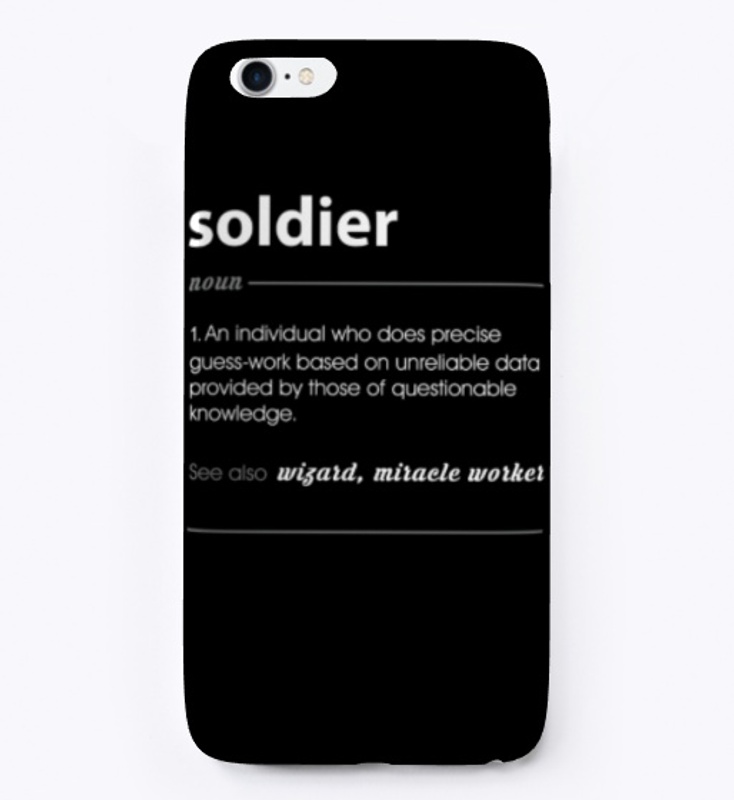 Soldier Funny Job Definition Gift