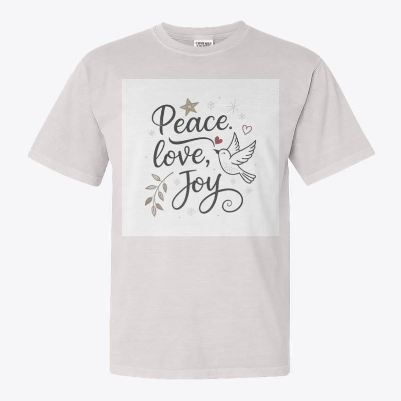 Peace Dove Script Typography Shirt