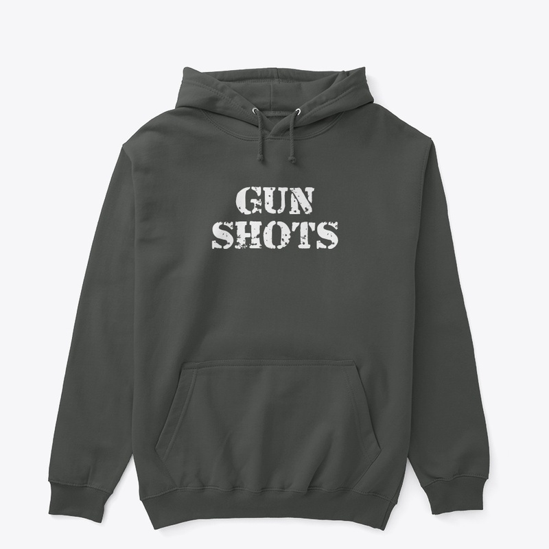 Gun shots printed tee shirt 
