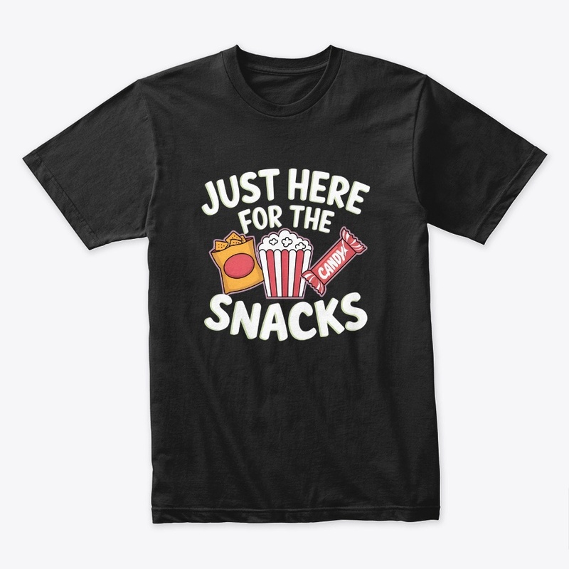 Snacks Lover Tee with Nachos & Popcornt