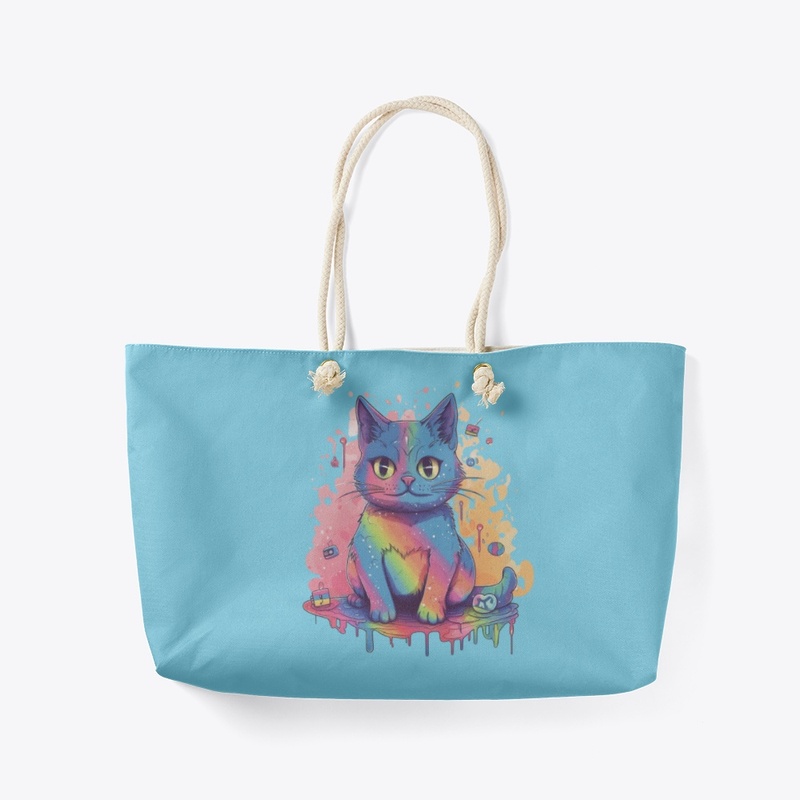 Rainbow Graffiti Cat