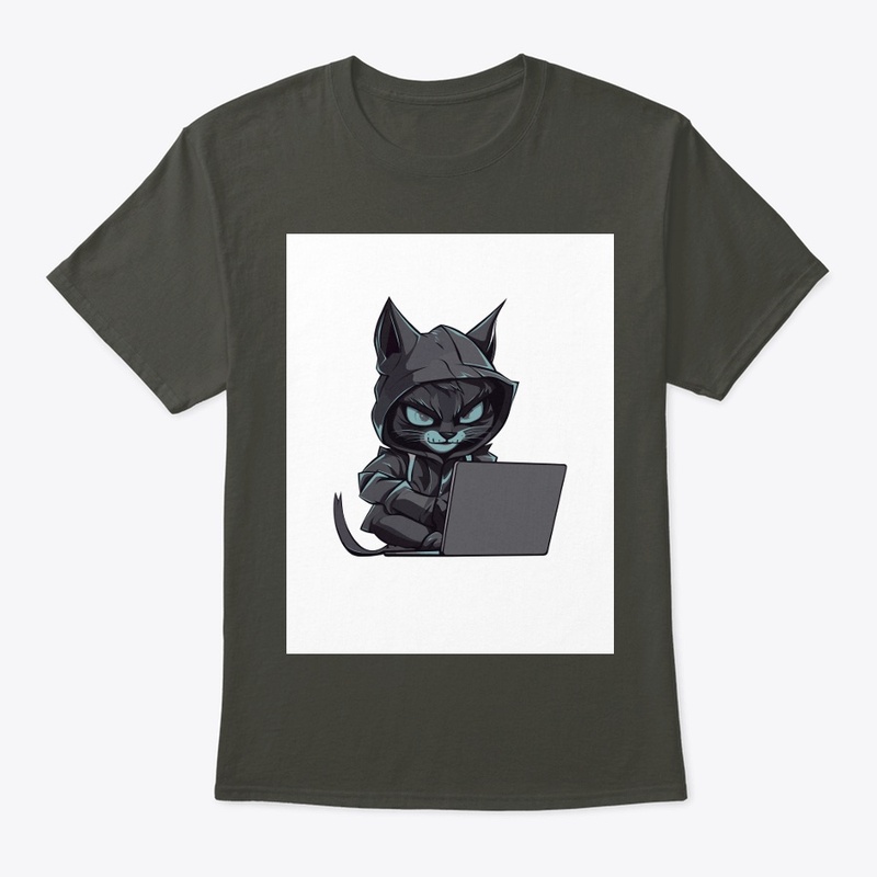 Cool Cat T-Shirt: Typographic Design