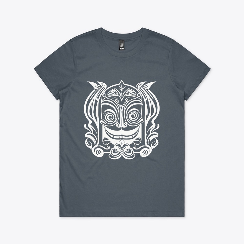 Smiling Face Tribal Design