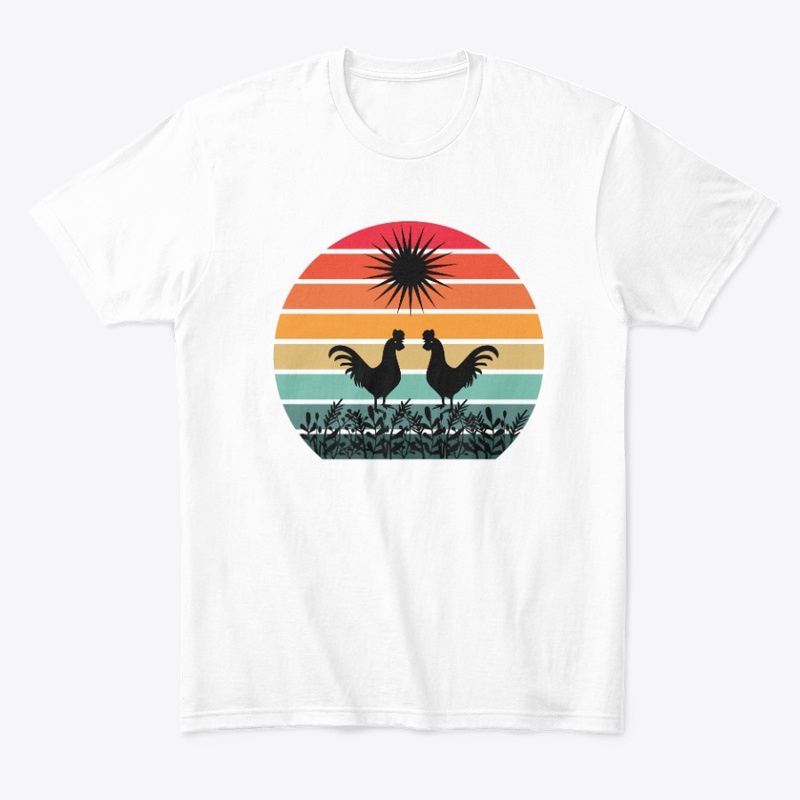 Retro vintage sunset design