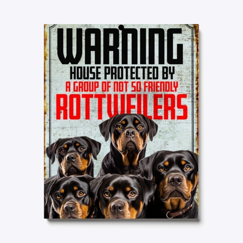 Rottweiler Warning Sign