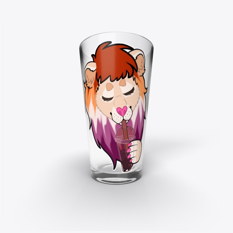 Bubble Tea Pride Lion (Lesbian)