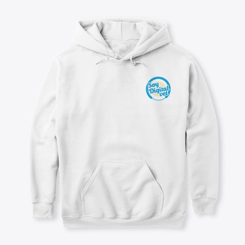 Sudadera blanca Soy Digitalvet