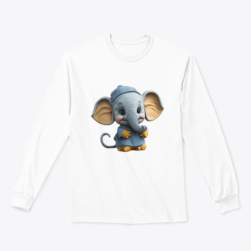 Baby Elephant in Happy Mood