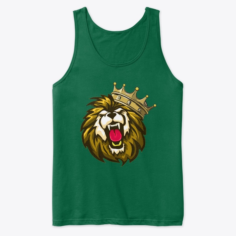 Royal roaring lion head