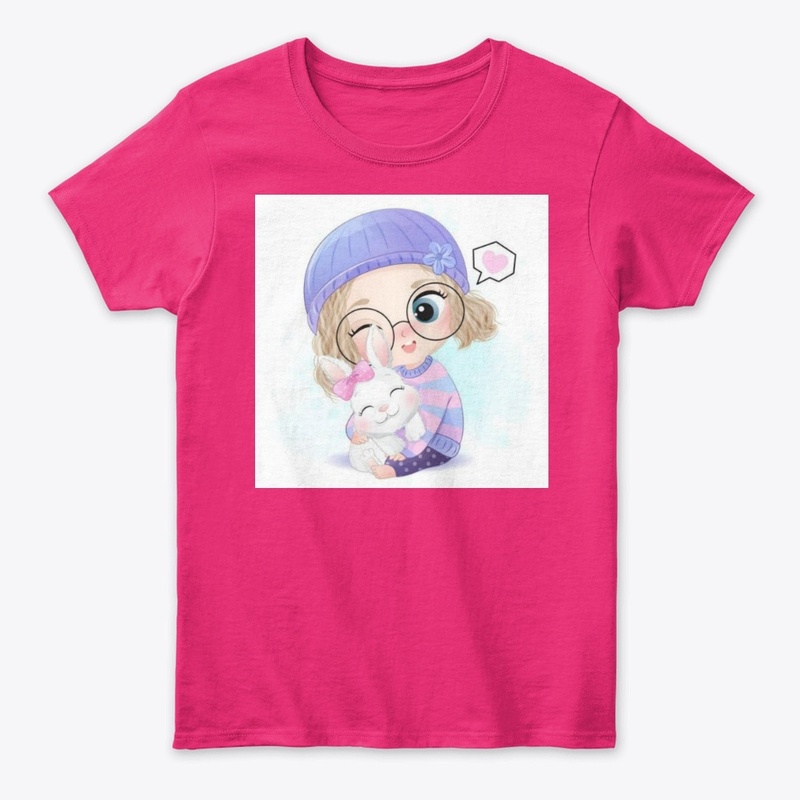 Women Cute Baby Girl printed T-shirt 