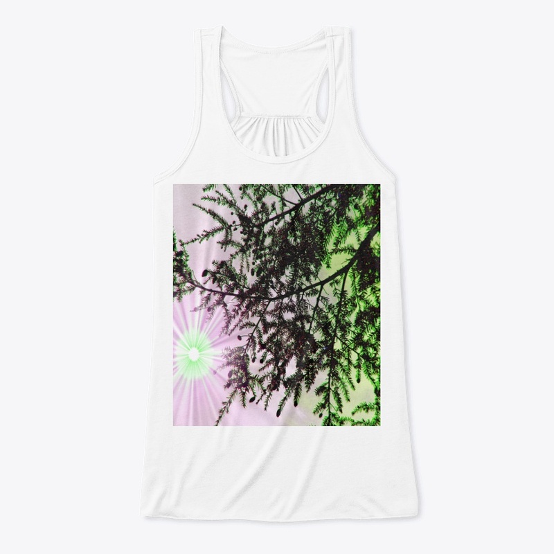 green and pink tree 