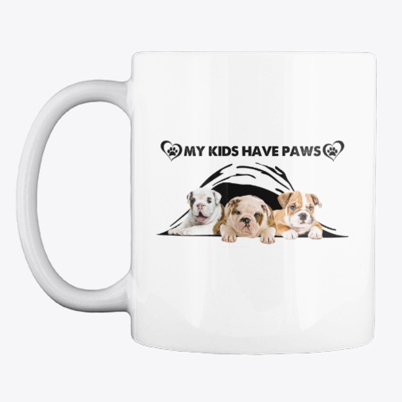 SHN 7 Have paws English Bulldog sticker