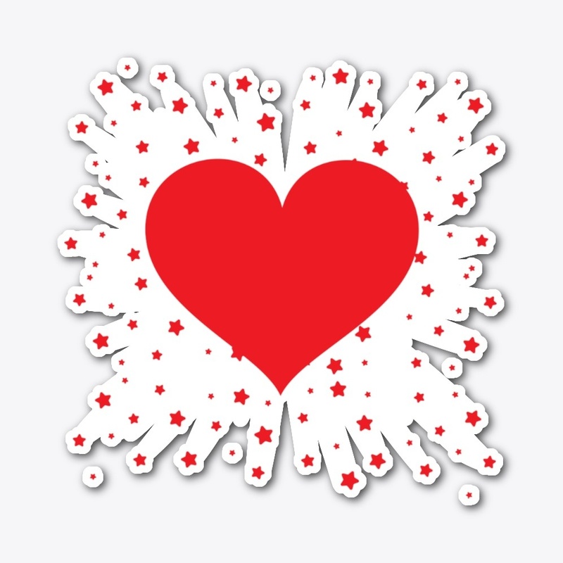 Heart with stars