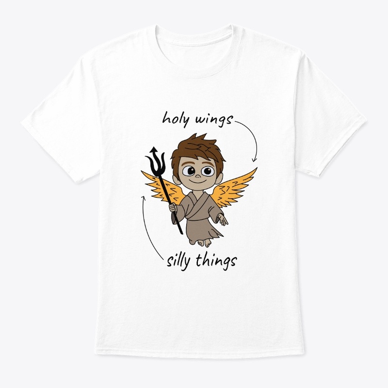 Celestial Child Angel with Golden Wings