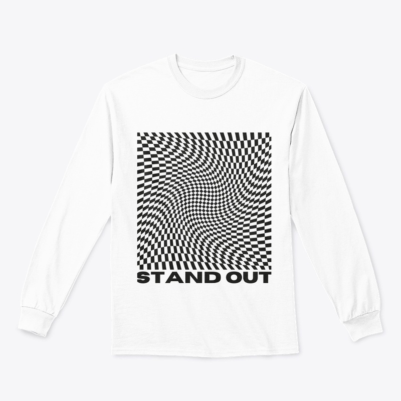 'Stand Out' White Apparel, Sticker & Mug