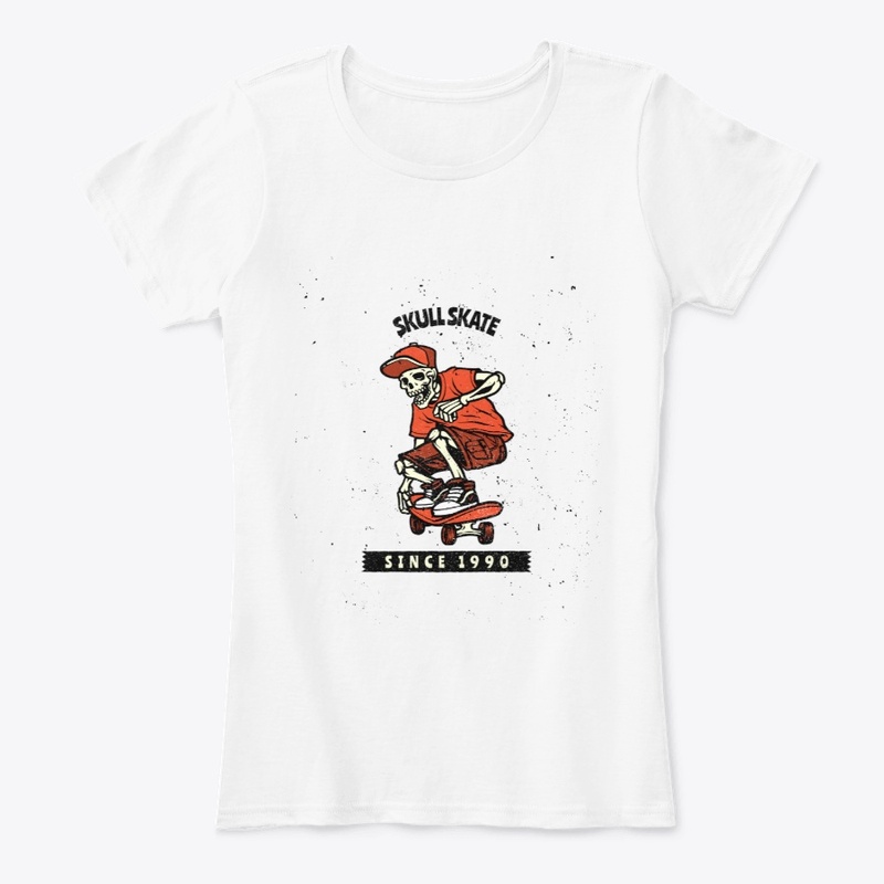 Skateboarding Skull Skate