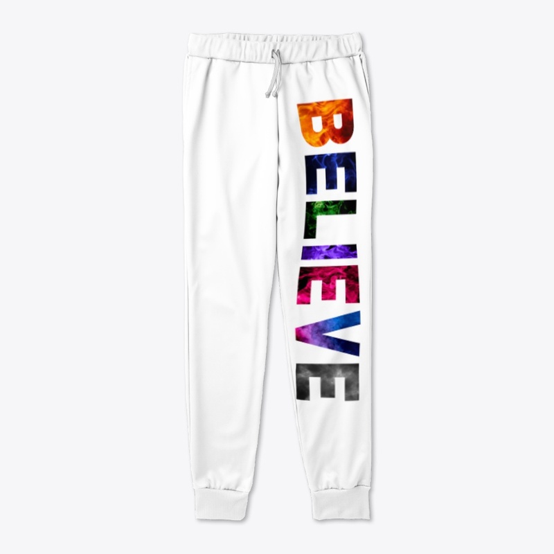 Believe Colorful Graphic Tees