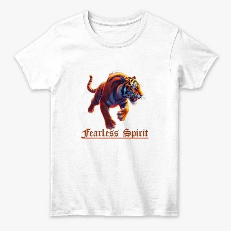 Fearless Spirit Tiger Graphic T-Shirt