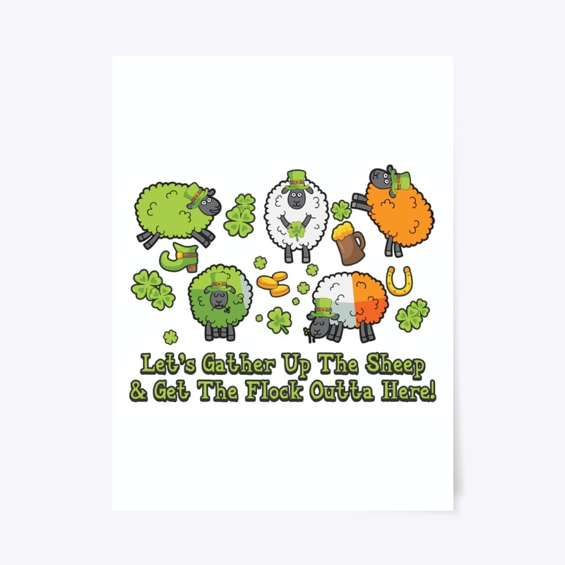 Funny Farmer Gift Let's Gather Up Sheep