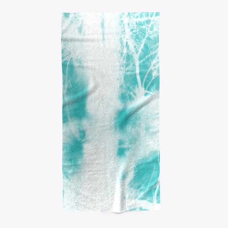 pastel aqua green on white 