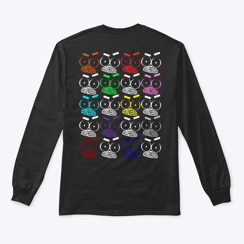 HELLFREEZER BACK & FRONT WHITE AND COLUR