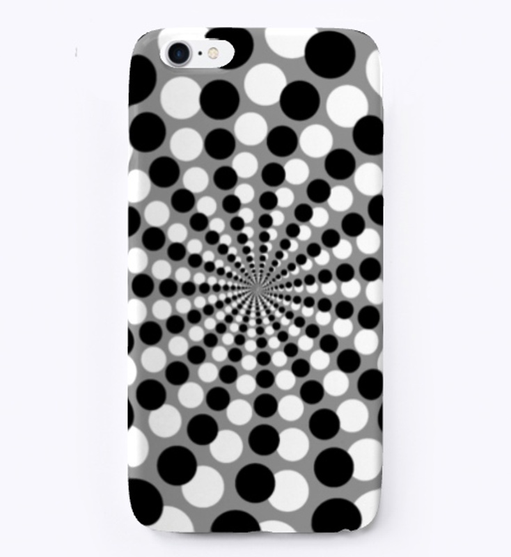 Monochromatic Spiral Phone Case