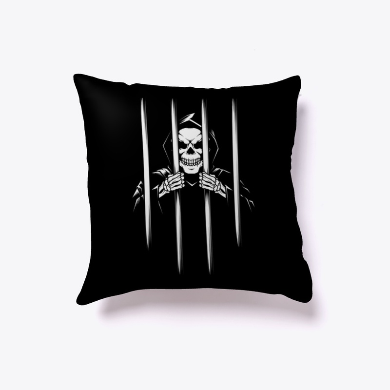 The grim skull in prison