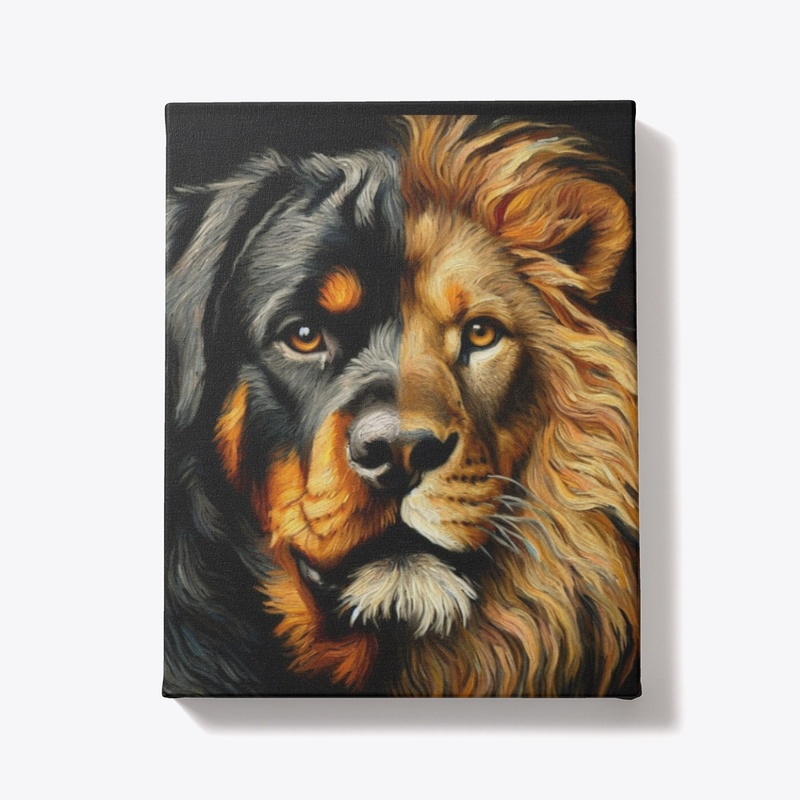 Rottweiler as a Lion
