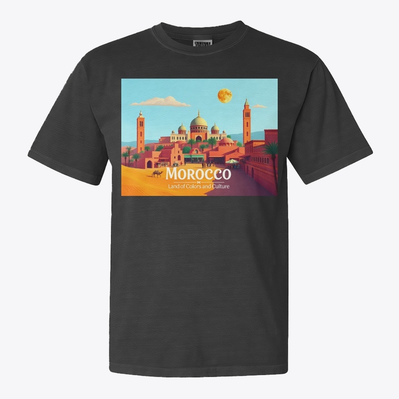 Morocco Vibrant Cityscape Art