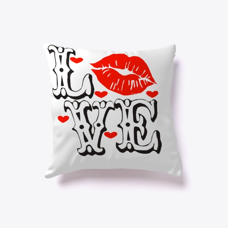 Love Heart Letter Print T Shirt