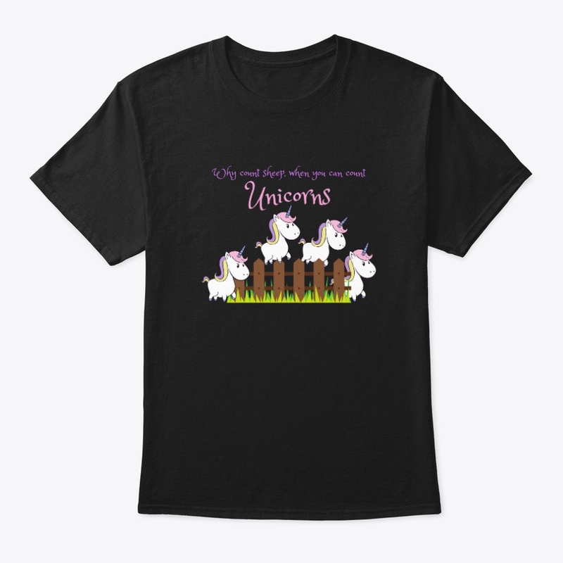 Cute Unicorns Jumping Over a Fence