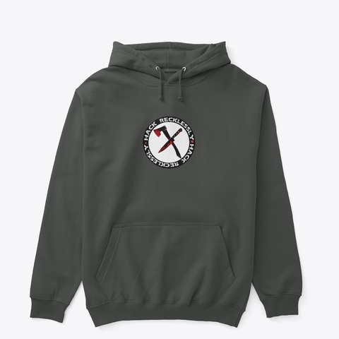 Hack Recklessly Classic Logo Dark Heather Camiseta Front