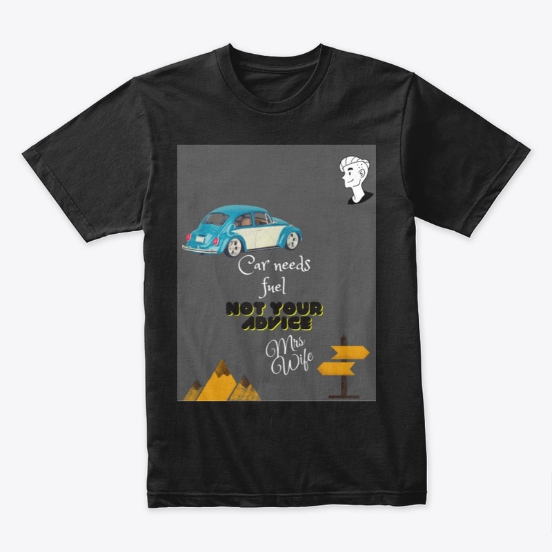 car and wife design tshirt